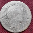 1895 Barber Dime 10c Circulated Details #98147