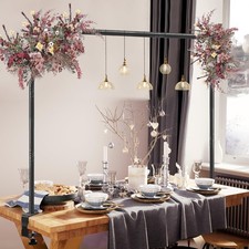 Over The Table Rod Stand with Clamps Adjustable 31-110 in Length 31-64 in Hei...
