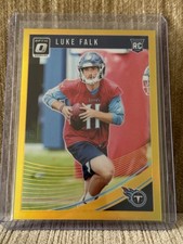 2018 Donruss Optic Football #132 Luke Falk True Gold SSP /10 Titans Rookie RC