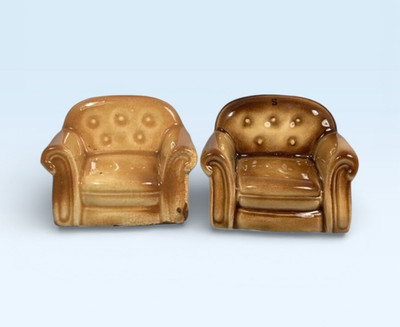Armchair Comfy Chair Vintage Salt & Pepper Shaker Japan
