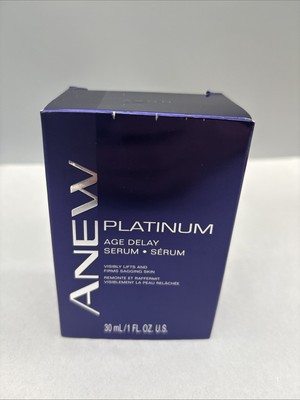 AVON Anew Platinum Age-Delay Serum Full Size New in Box FREE SHIPPING