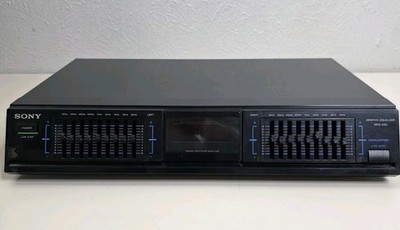 Sony SEQ-430 Black Electric 9 Band Spectrum Analyzer Stereo