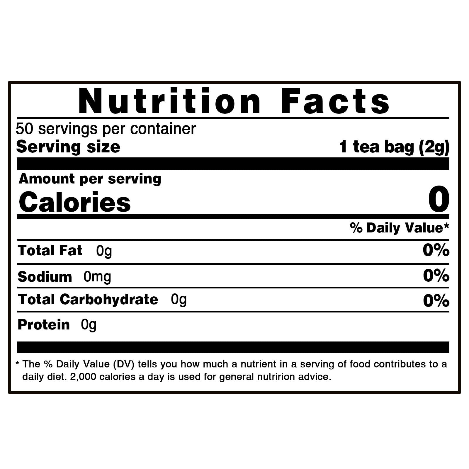 Bitter Melon Tea Bags - 50 Count - 100 Pure Herbal Tea - Caffeine-Free, Non-GMO