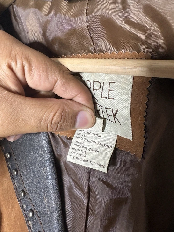 Chaqueta de Colección Cripple Creek Gamuza Cuero Western Ranch Para Mujer’s Grande Foto 3 de 4