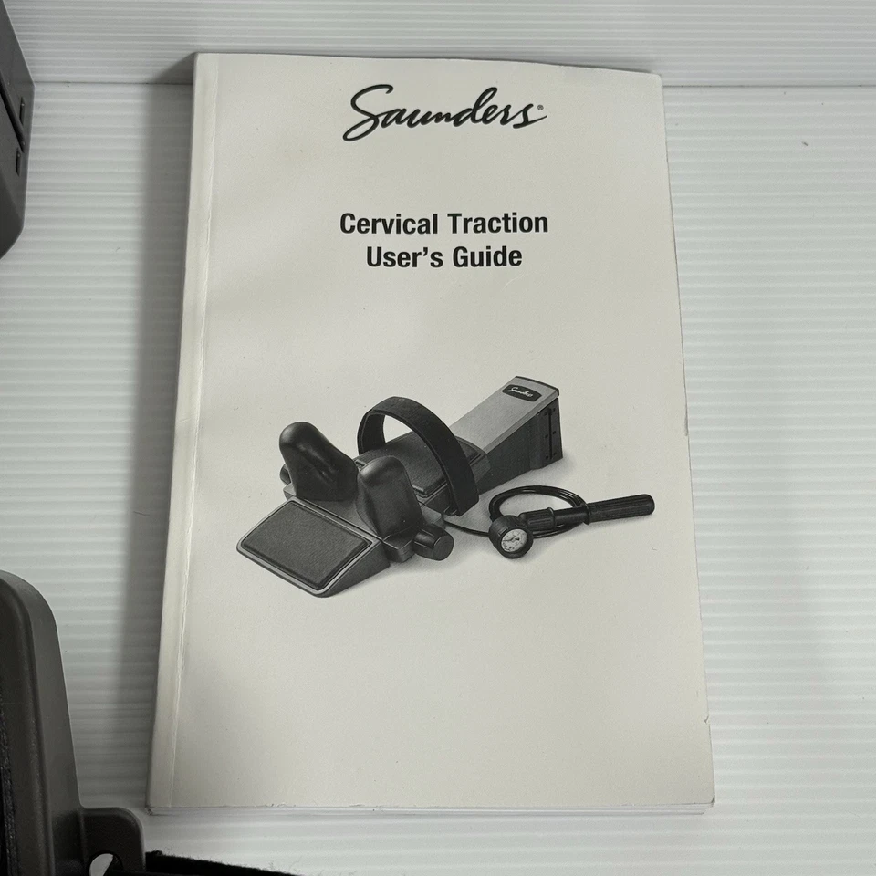 Dispositivo de tracción cervical Saunder con manual de operación y estuche original con cremallera Foto 4 de 4