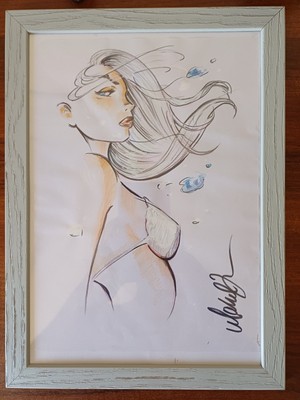 FATHOM HAND-DRAWING WITH ''MICHAEL TURNER'' SIGNATURE - NO COA 