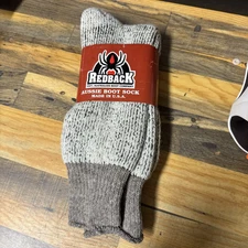 Redback Aussie Boot Sock Virgin Wool Socks Hosiery 12-13 NEW  