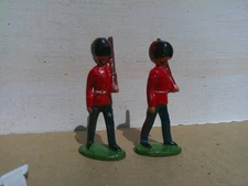 British Grenadier Guards, aluminum 54mm, vintage figures