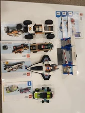 LEGO City 5 Vehicles With Minifigures And Manuals 60449/60319/60383/60415