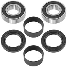 2 Rear Axle Drive Shaft Bearing Circlip Seal For Kawasaki Bayou 220 Klf220 88-02