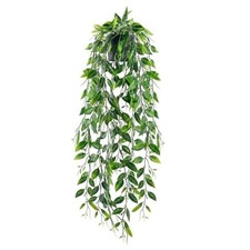 1Pcs Small Fake Hanging Plants Artificial Pea Pod Faux Green-1 Pack Style a
