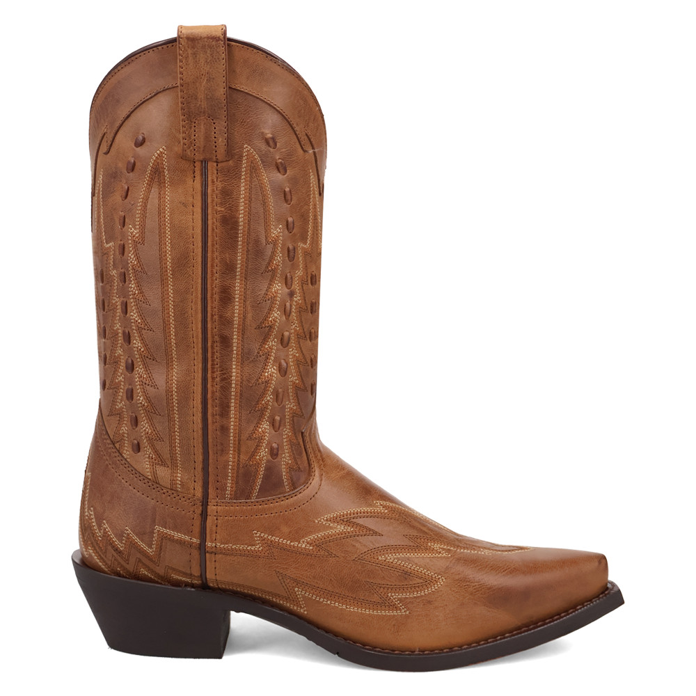 Laredo Silverdale Embroidered Snip Toe Pull On Cowboy Mens Brown Casual Boots 7 27290₽