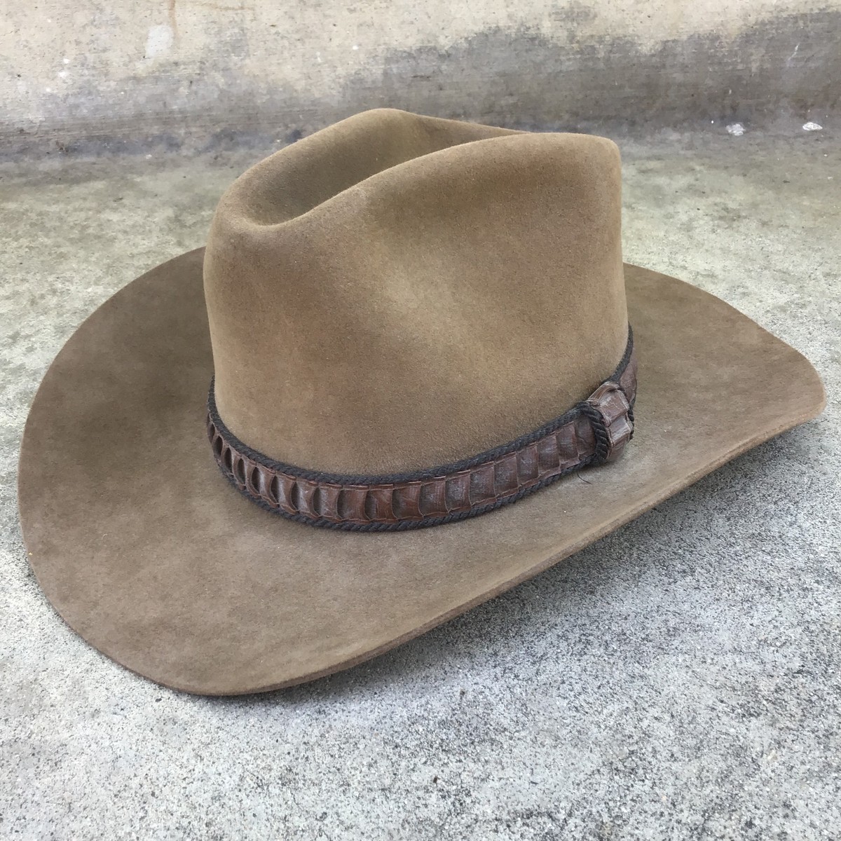 Vintage John B. Stetson XXXX 4x Beaver Western Cowboy Hat 7 1/8