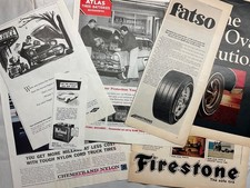 Anuncios impresos vintage neumáticos baterías piezas coche cera cuidado TÚ ELIGES