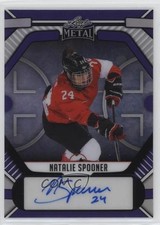 2025 Leaf Metal Legends Purple Prismatic /7 Natalie Spooner #BA-NS1 Auto 7ez