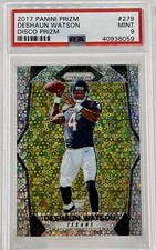 2017 Panini Deshaun Watson Silver Prizm Disco Rookie Card #279 PSA 9. rookie card picture
