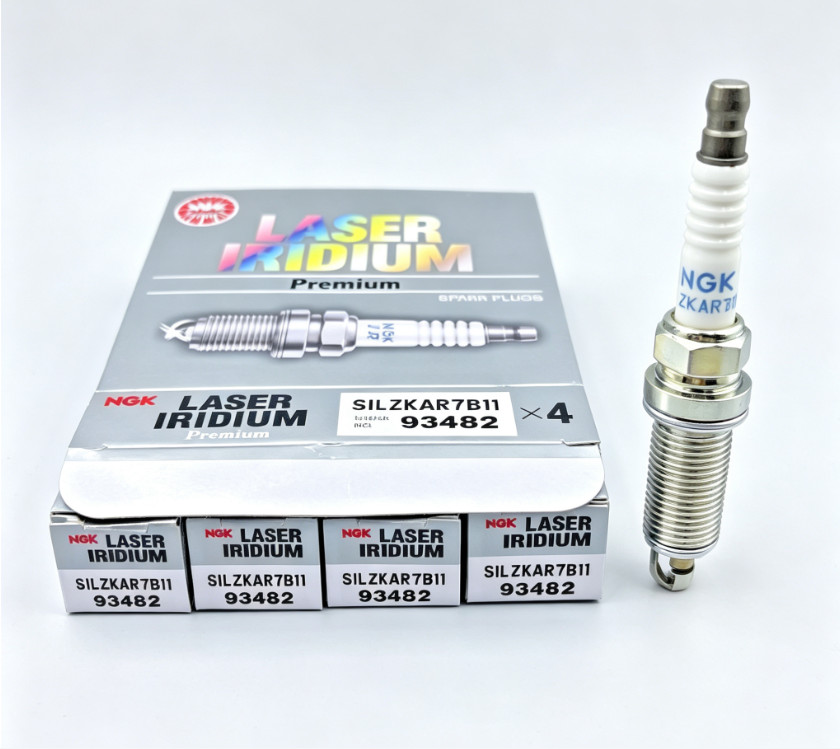 NGK 93482 SILZKAR7B11 Laser Iridium Spark Plugs 4-Pack Genuine For Subaru
