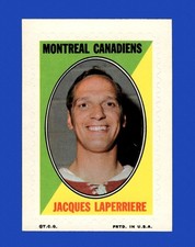 1970-71 O-Pee-Chee Sticker Stamps Set-Break Jacques Laperriere NM-MT OR BETTER