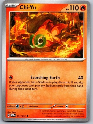 Chi-Yu 031/132 UC Mega Evolution Pokemon NM