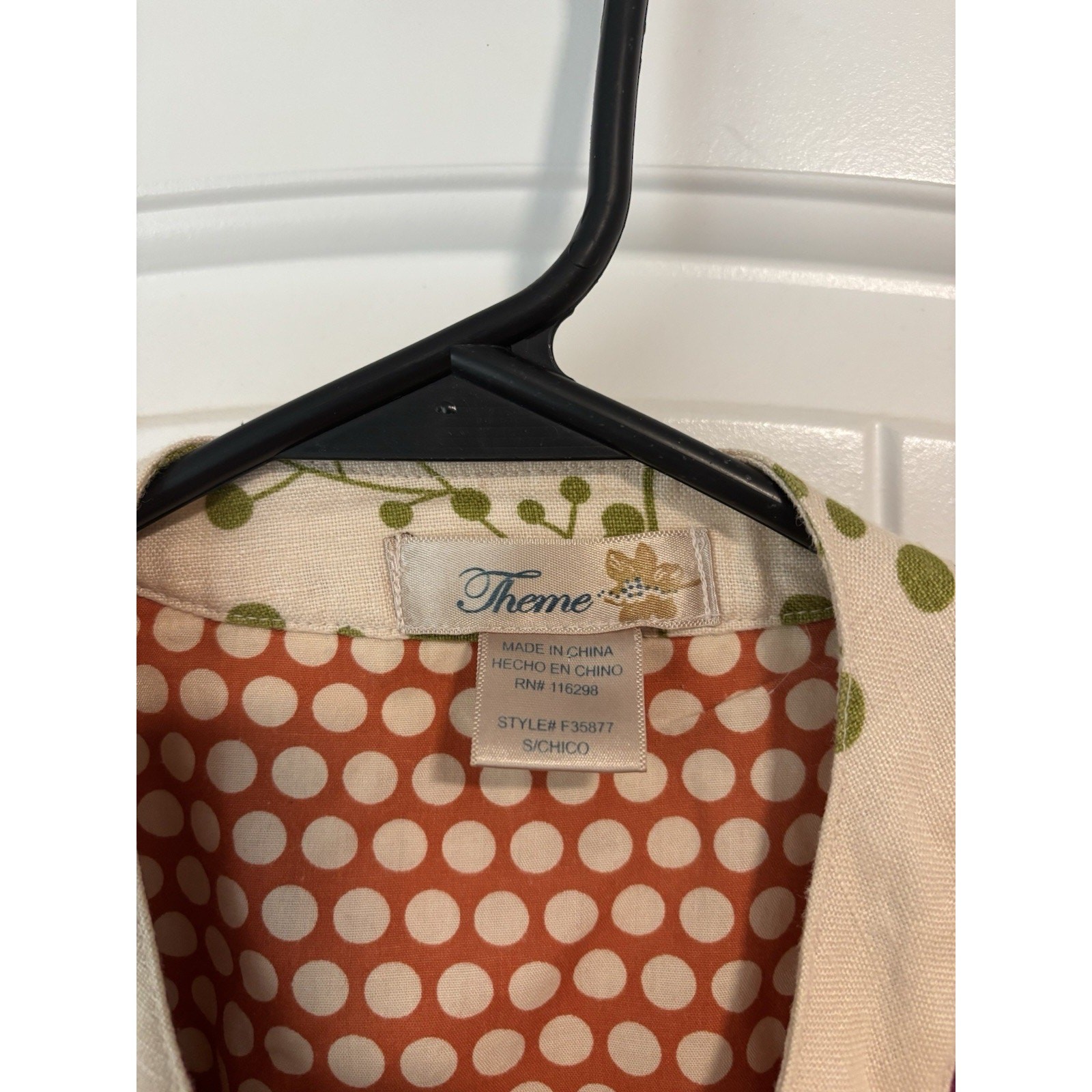 Theme Button Down Jacket Size Small - image 2