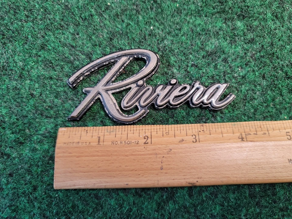 1969-1979 Buick Riviera OEM GM Emblem Nameplate Badge Logo 7L1 - Image 2 of 4