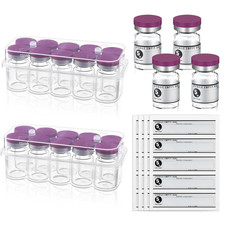 20 Pcs 5Ml Sealed Sterile Empty Vials with Self Healing Injection Port Glass Pen
