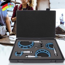 Micrometer Mikrometerschraube 4 Stück 0-100mm Mikrometer Bügelmessschrauben NEW