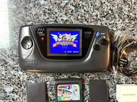 Sega Game Gear - Works, Recapped, LCD Screen Mod, Glass Lens, Clean Shell +more