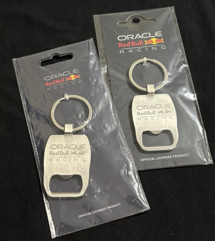 Red Bull Racing Keychain Bottle Opener Lot 2 Castore F1 Silver Official