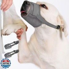 Hamibus 2-Pack Soft Mesh Dog Muzzle   Breathable and Adjustable, No-Bite and