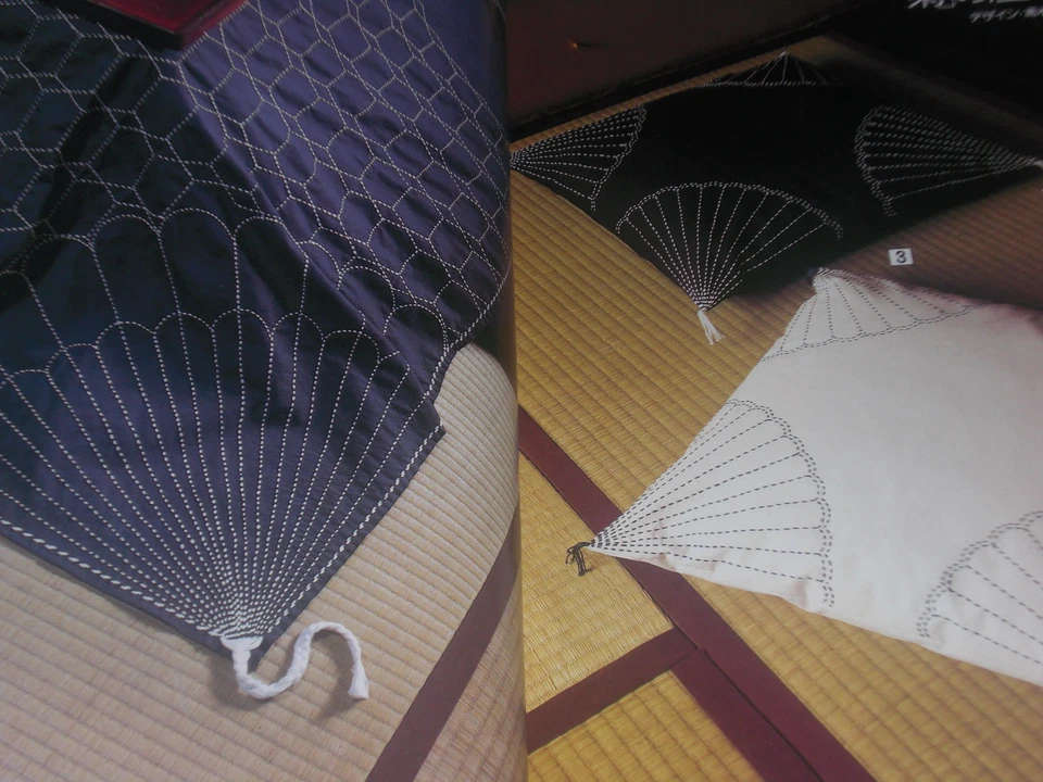 SASHIKO Japanese Decorative Stitching Sewing Book Embroidery Pattern Nihon Vogue - Image 4 of 4