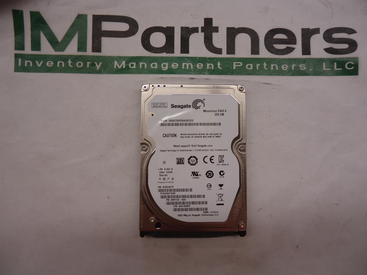 PCパーツ Seagate ST9250315AS Momentus 5400.6 250 GB 2.5 inch Hard Drive - SATA - 5400 rpm - 8 MB Buffer - Hot Swappable - Plug-in Module by Seag Seagate Momentus 250GB 2.5 SATA HDD Laptop Hard Drive