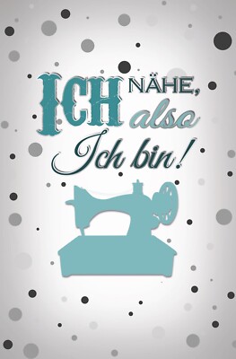 Holzschild 20x30 Ich nähe also bin ich lustiger Spruch Wand Schild Wand Deko Bar