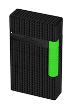 S.T. Dupont LeGrand Lighter Fluo Green, Dual Soft Flame & Torch C23072, NIB