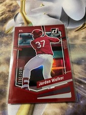 2023 Donruss Baseball Base Holo Red #114 Jordan Walker (Cardinals)/2023