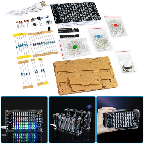 HU-052 DIY Solder Project Spectrum USB Electronic Display (With Housing) - Zdjęcie 10 z 12