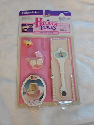 NEW Vintage 1988 Fisher Price Precious Places Baby Amanda Miniature Baby Doll 