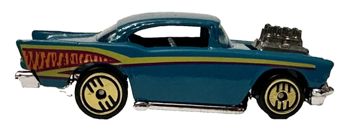 Hot Wheels 57 CHEVY #213 Teal Aqua RELEASE 1994 sciolto quasi come nuovo - Foto 2 di 10