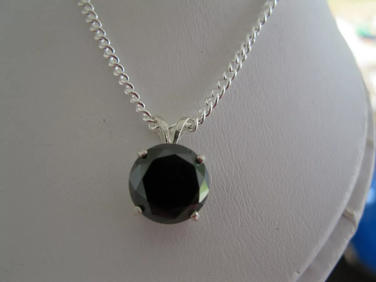 Fake black shop diamond necklace