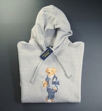 POLO RALPH LAUREN Men's Big  Tall Polo Football Bear Fleece Pullover Hoodie