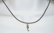 Nwot Seahorse Charm Pendant Choker Style Necklace, Sea Creature, Nautical Beachy