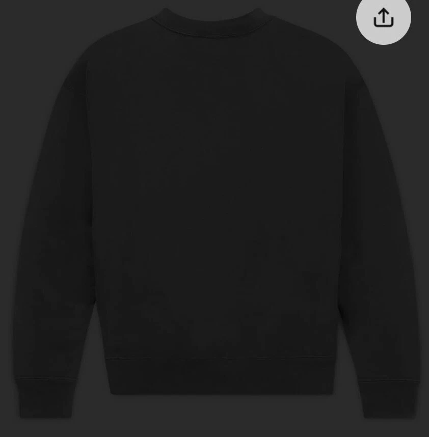 Nike x Stussy Washed Fleece Crew Neck Black Size S