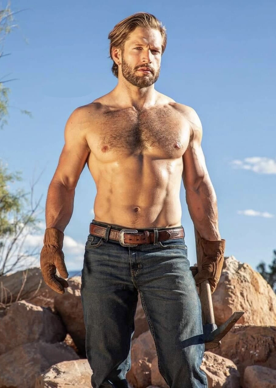 [Z437] Handsome Male Cute Model Showing Off Body Manly Physique | eBay
