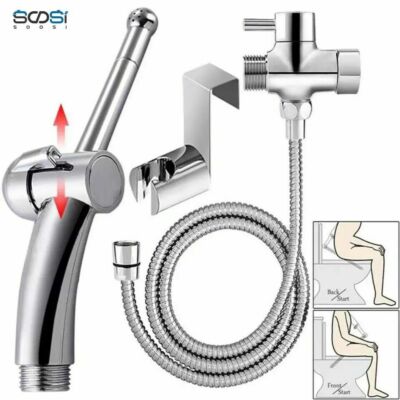 HandHeld Toilet Bidet Sprayer Bathroom Shower Douche Sprayer Kit Men Women