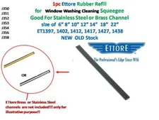 Ettore Replacement Genuine Squeegee Rubber Refill Window Washing Clean 6in ~22in