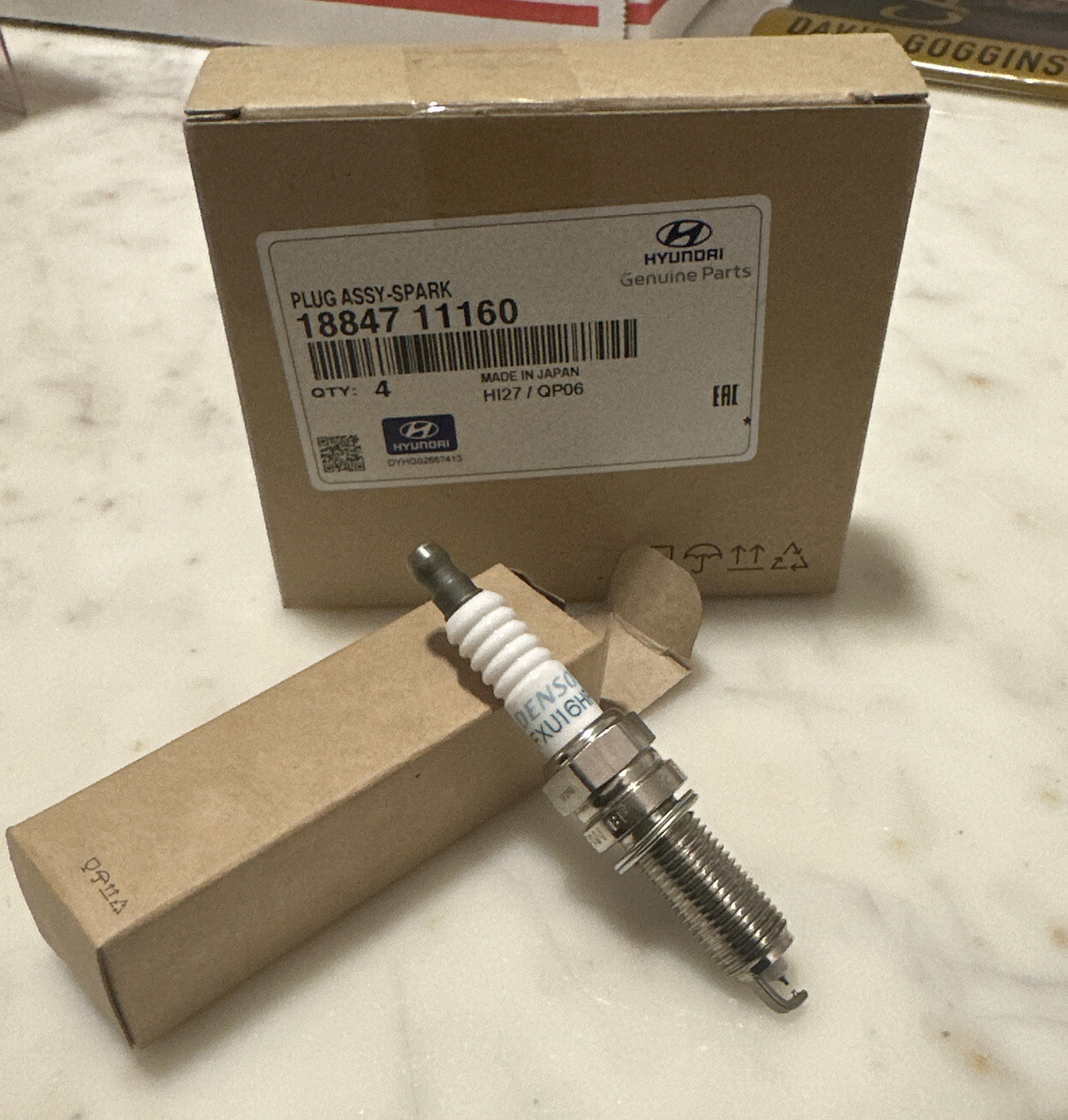 Genuine 1884711160 Spark Plug 4Pcs1Set For HYUNDAI TUCSON 14-15, SANTA FE 13-16