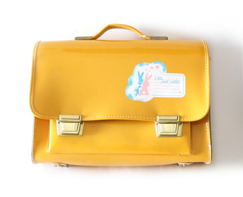 CARTELLA Scuola VINTAGE Anni 70 80 SIVAL Gialla Vernice NUOVA Cartoleria  Zaino | eBay