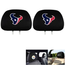 New Team ProMark NFL Houston Texans Head Rest Covers For Car Truck Suv Van