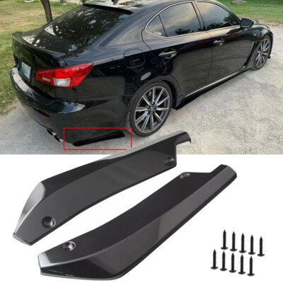 For Lexus IS F IS200T IS250 IS300 350 Rear Spats Bumper Splitter Diffuser Canard