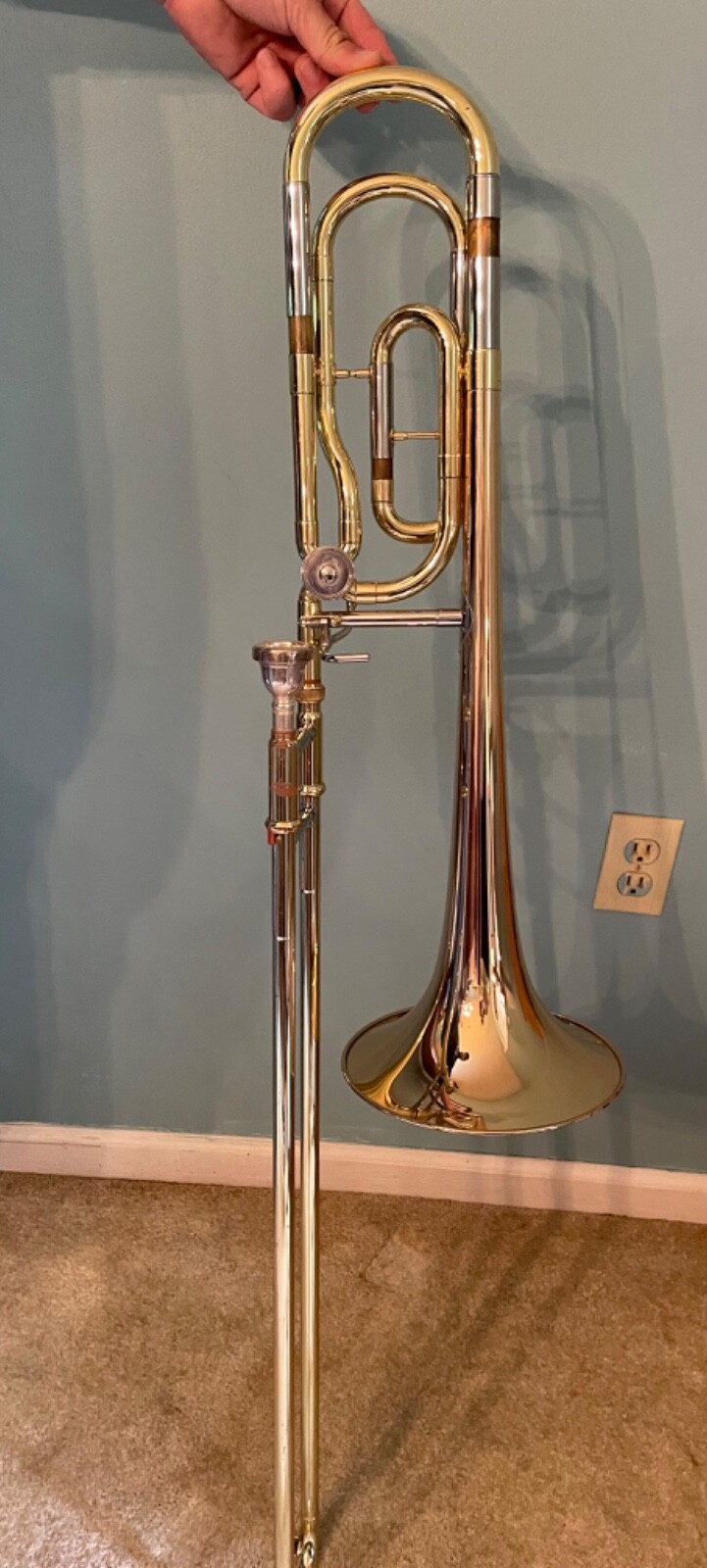 yamaha YSL448G intermediate trombone, F attachement and case eBay